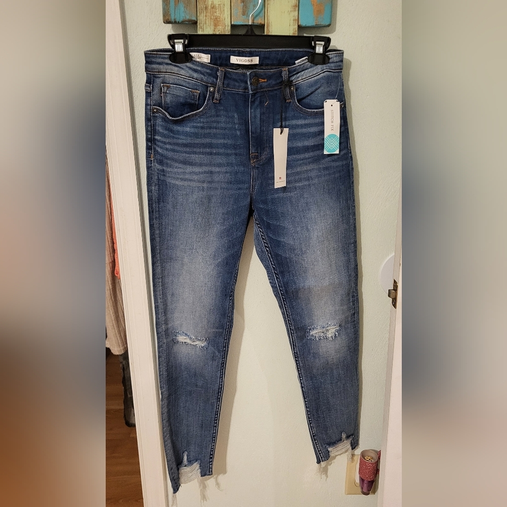 NWT Vigoss Marissa Women's Classic Blue Skinny Jeans
